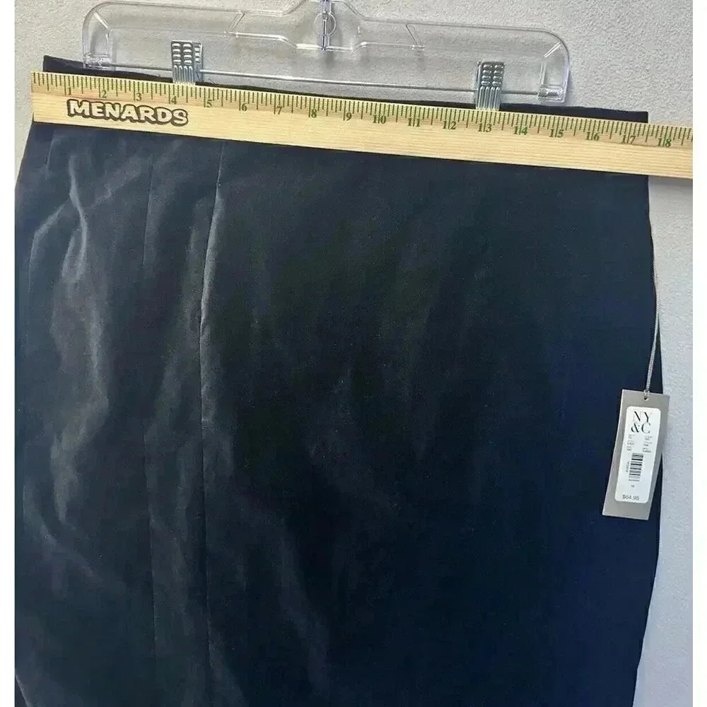 Eva Mendes New York & Company Women’s Black Pencil Midi Skirt Size 16‎ NWT